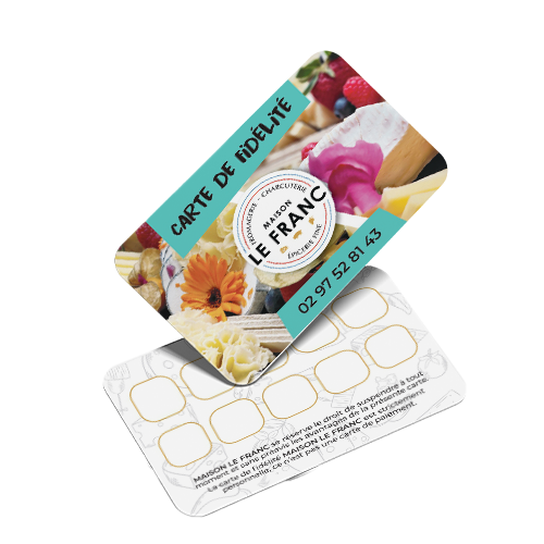 carte de fidélité de MAISON LE FRANC Fromagerie Charcuterie Épicerie